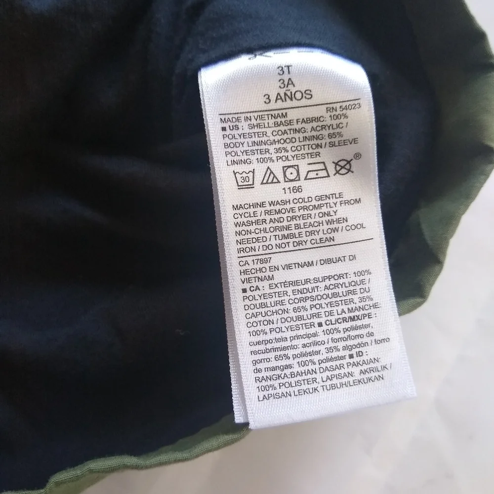 Old Navy Color Block Lightweight Jacket with Hood 3T - Picture 3 of 4